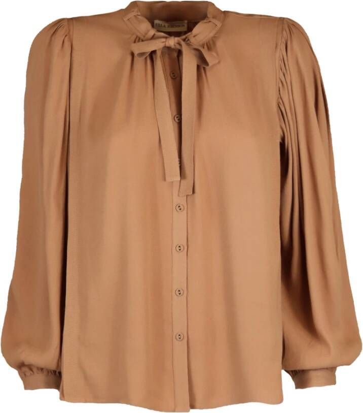 Ulla Johnson Clemens Button-Down Blouse in Lichtbruin Brown Dames