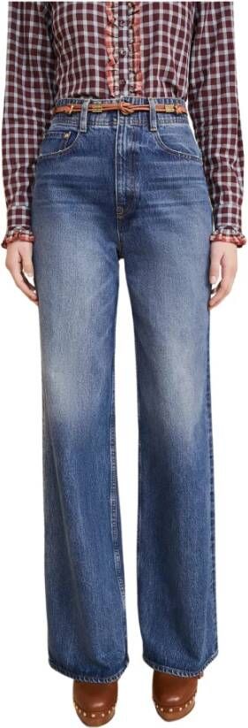 Ulla Johnson Brede jeans Blauw Dames