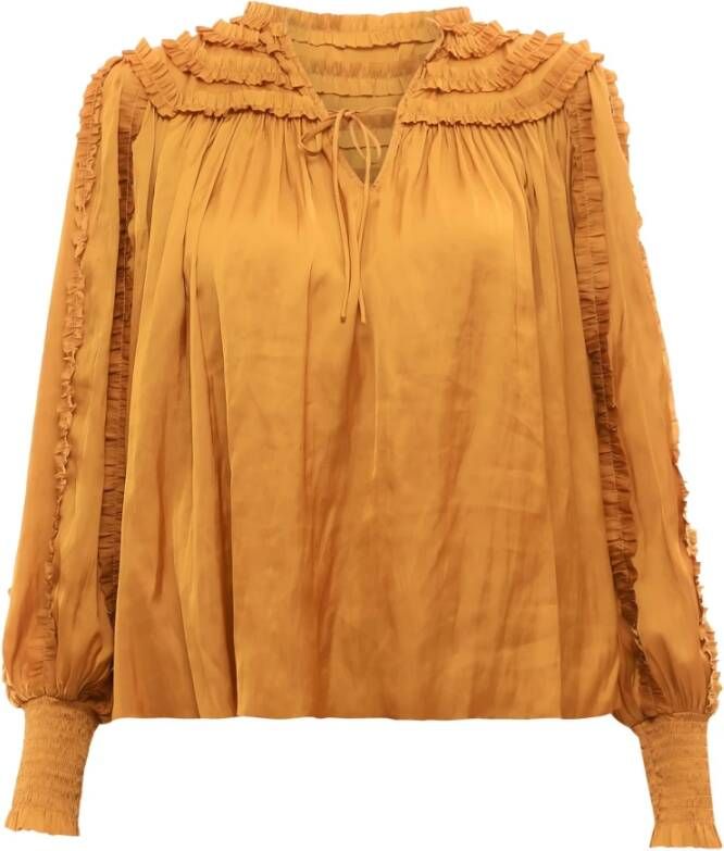 Ulla Johnson Shirt ps220252 Geel Dames