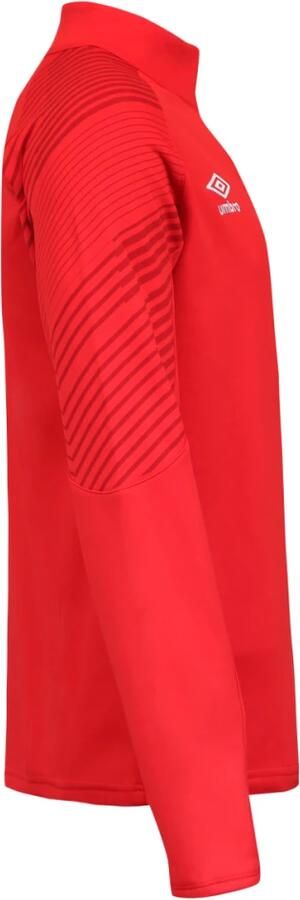 Umbro Sport T-shirt met lange mouwen en halve rits Red Heren - Foto 2