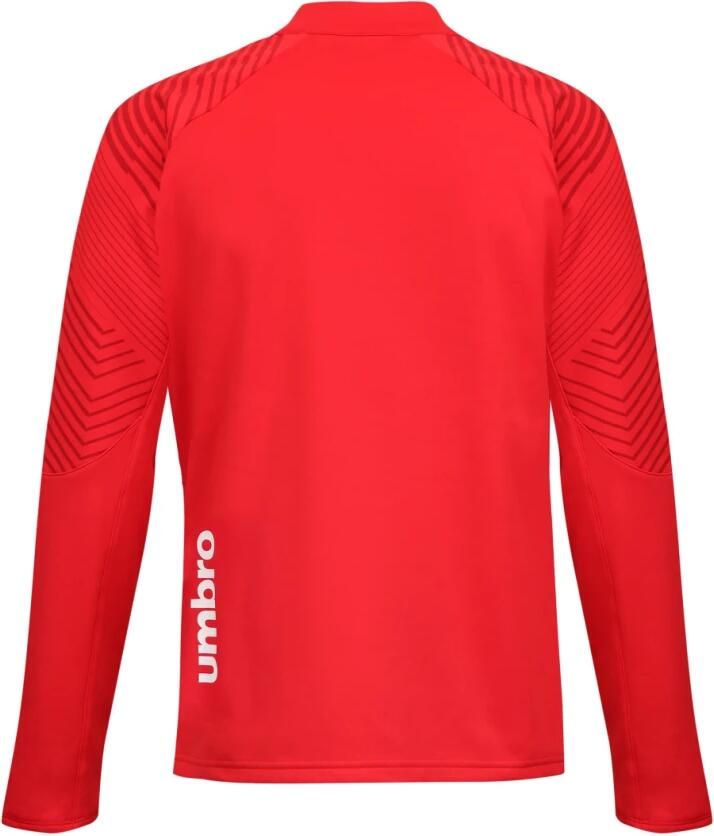 Umbro Sport T-shirt met lange mouwen en halve rits Red Heren