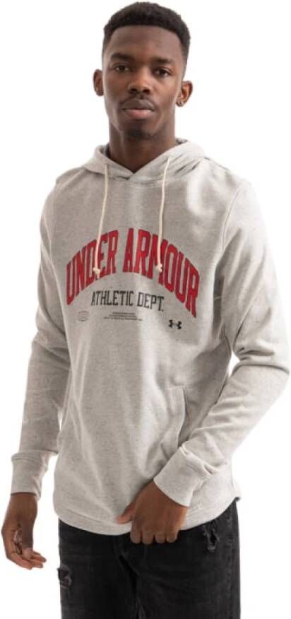 Under Armour Hoodie rivaal Terry Athletic Department Wit Heren