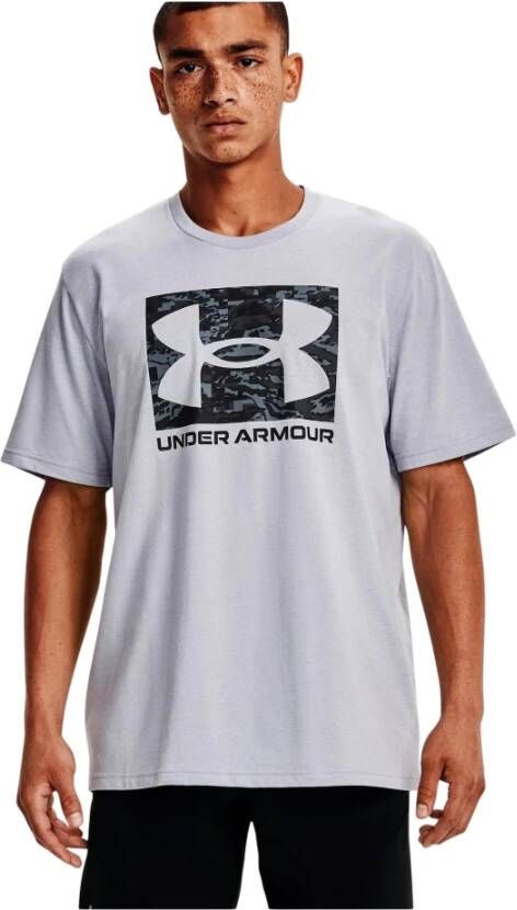 Under Armour T-shirt met labelprint model 'CAMO'