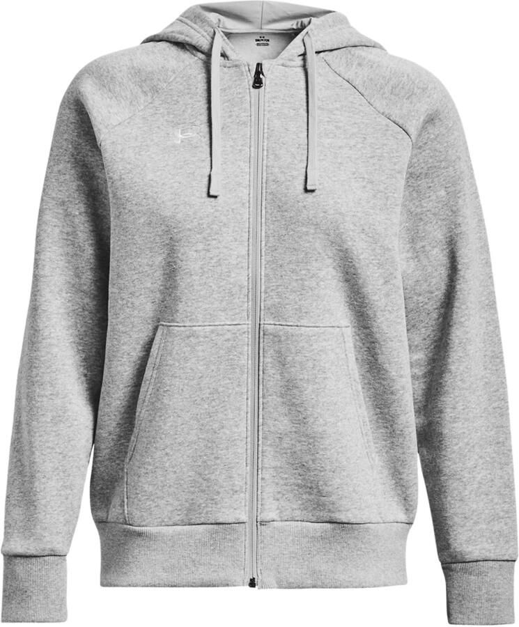 Under Armour Rival Fleece Hoodie met volledige rits Gray Dames