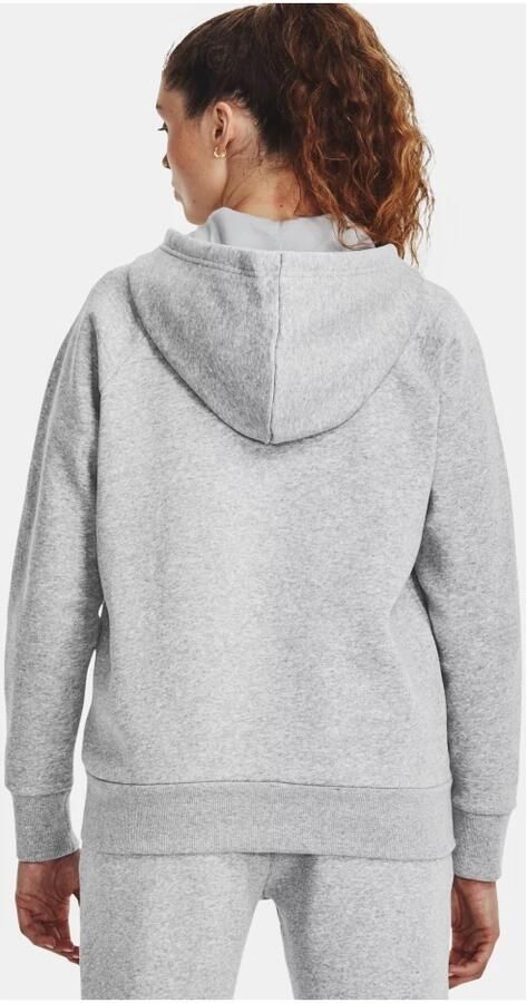 Under Armour Rival Fleece Hoodie met volledige rits Gray Dames - Foto 5