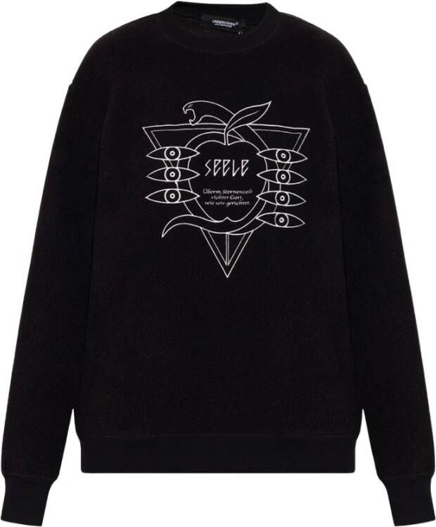 Undercover Fleece sweatshirt met ritsen Zwart Dames