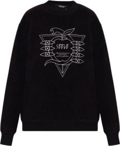 Undercover Fleece sweatshirt with zips Zwart Dames