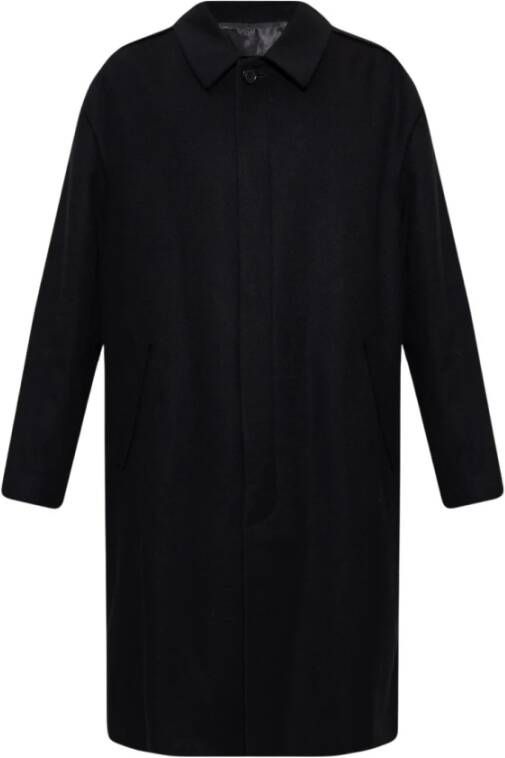 Plain Units Zwarte Neopreen Korte Jas Black