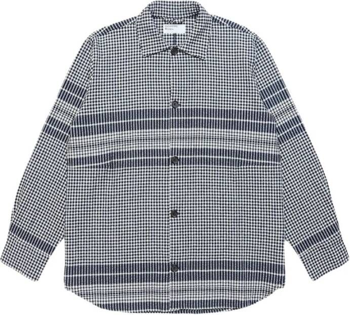 Universal Works Alledaagse t-Overhemd Blauw Heren