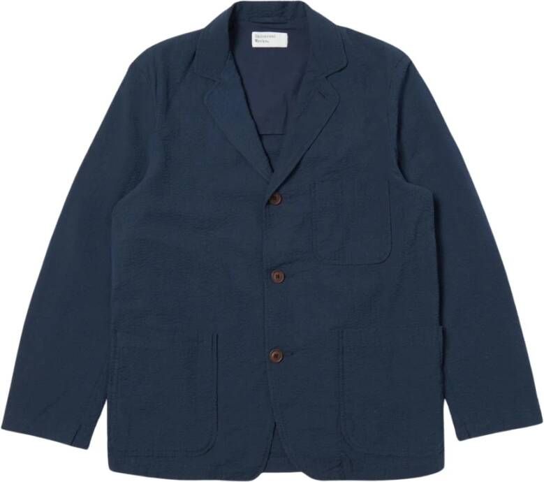 Universal Works Blazers Blauw Heren