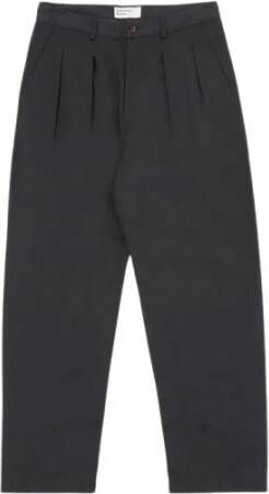 Universal Works Brede broek Zwart Heren
