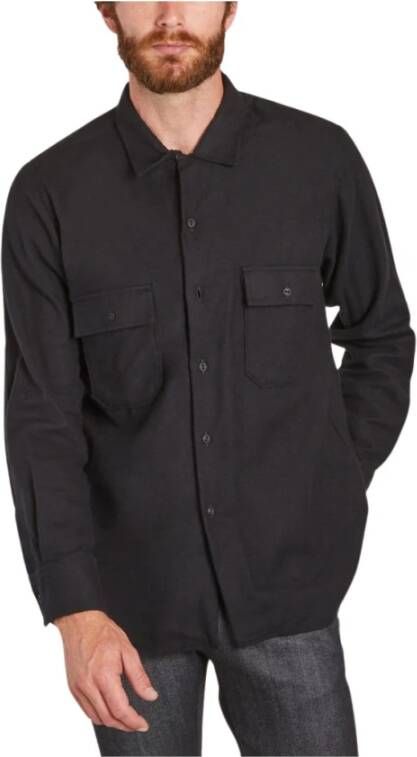 Universal Works Casual overhemd Zwart Heren