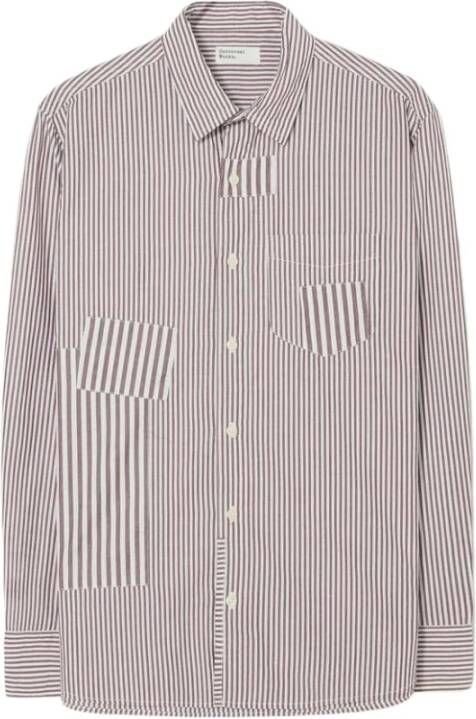 Universal Works Casual Shirts Rood Heren