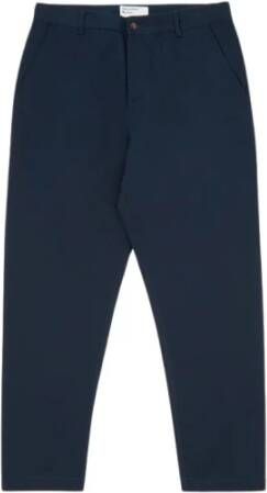 Universal Works Chino Blauw Heren