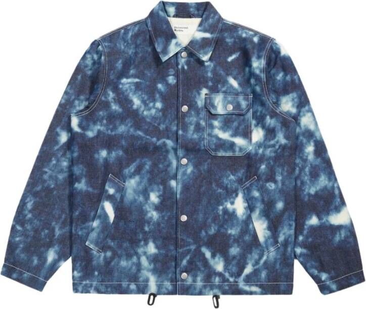 Universal Works Indigo Tie & Dye Coach Jack Blue Heren