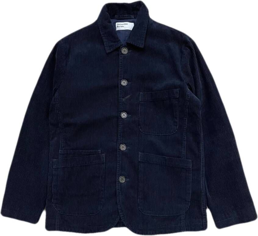 Universal Works Jasje Blauw Heren