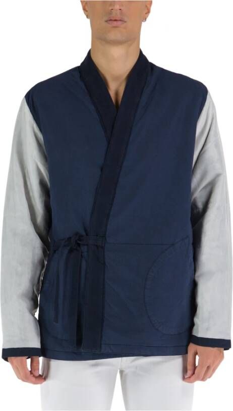 Universal Works Lichte jassen Blauw Heren
