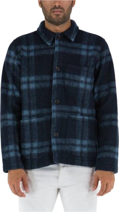 Universal Works Lichte jassen Blauw Heren