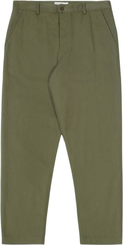 Universal Works Moderne Klassieke Militaire Chino Green Heren