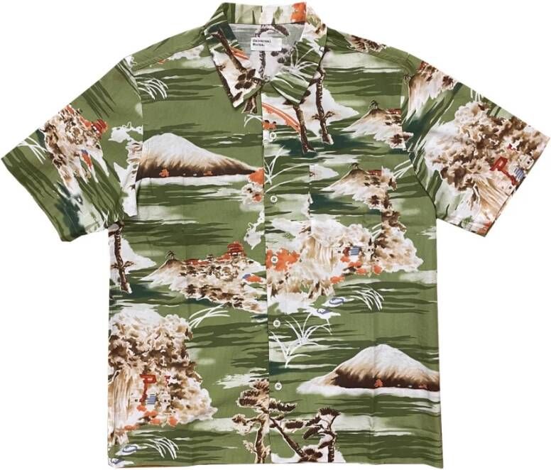 Universal Works Shirt Groen Heren