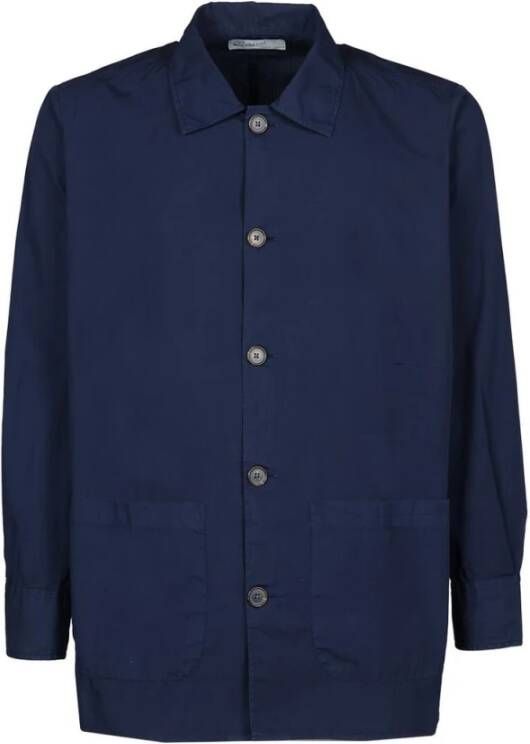 Universal Works Casual overhemd Blauw Heren
