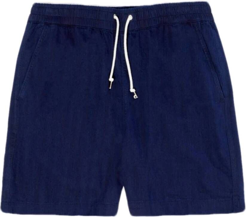 Universal Works Short Shorts Blauw Heren