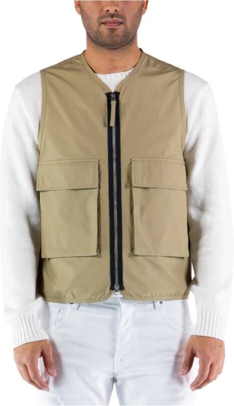 Universal Works Vesten Beige Heren
