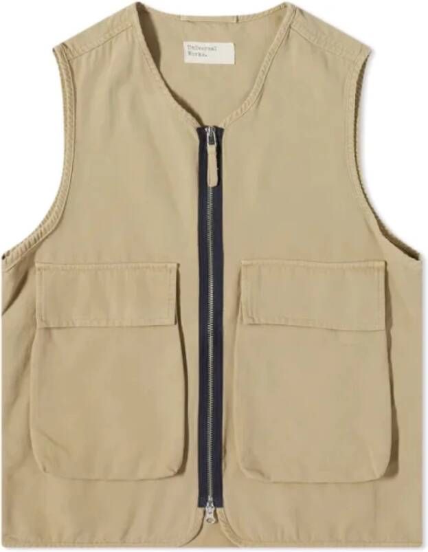 Universal Works Vests Beige Heren