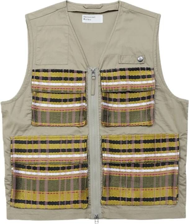 Universal Works Vests Beige Heren