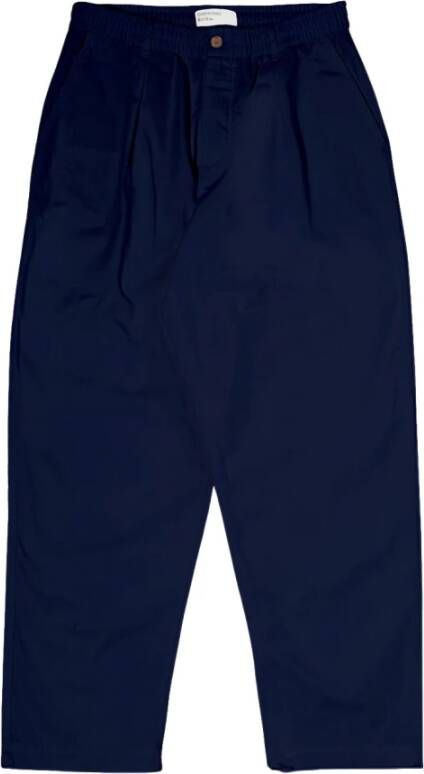 Universal Works Wide Trousers Blauw Heren