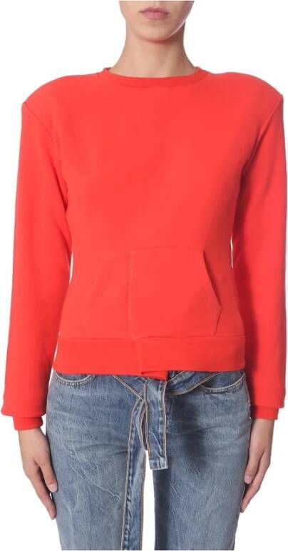 Unravel Project Crew Neck Sweatshirt Rood Dames