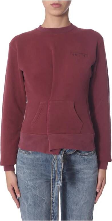 Unravel Project Sweatshirt van het bemanning Rood Dames