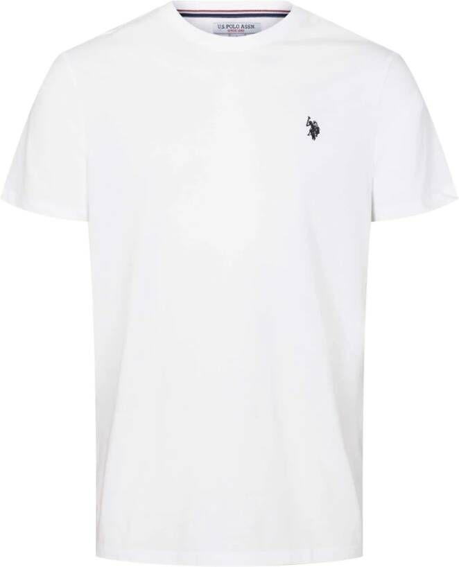 U.s. Polo Assn. Zachte en comfortabele witte Arjun T-shirt met logo White Heren