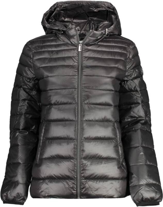 U.s. Polo Assn. Lichtgewicht Opvouwbare Gewatteerde Jas met Capuchon Black Dames
