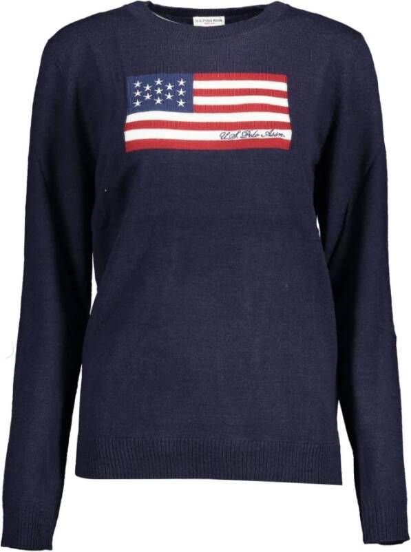 U.s. Polo Assn. Blauwe Dames Shirt met Lange Mouwen Blauw Dames