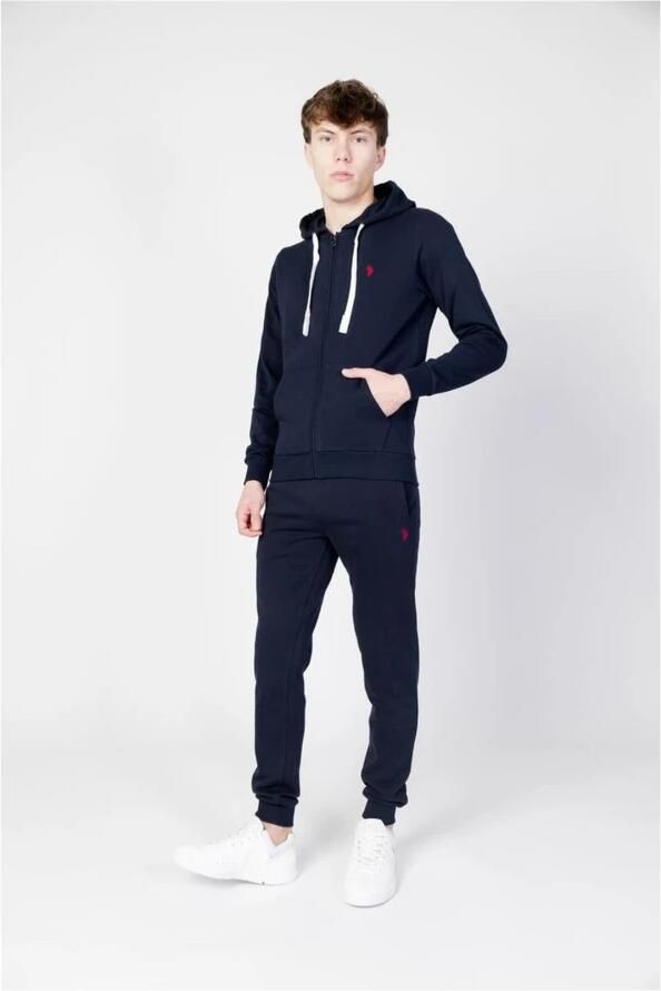 U.s. Polo Assn. Blauwe katoenen hoodie Blue Heren