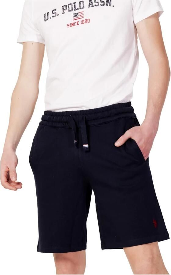 U.s. Polo Assn. Blauwe Katoenen Shorts met Veters Blue Heren - Foto 4