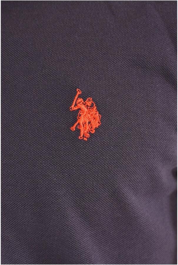 U.s. Polo Assn. Blauw Katoenen Polo Shirt Lente Zomer Collectie Blue Heren