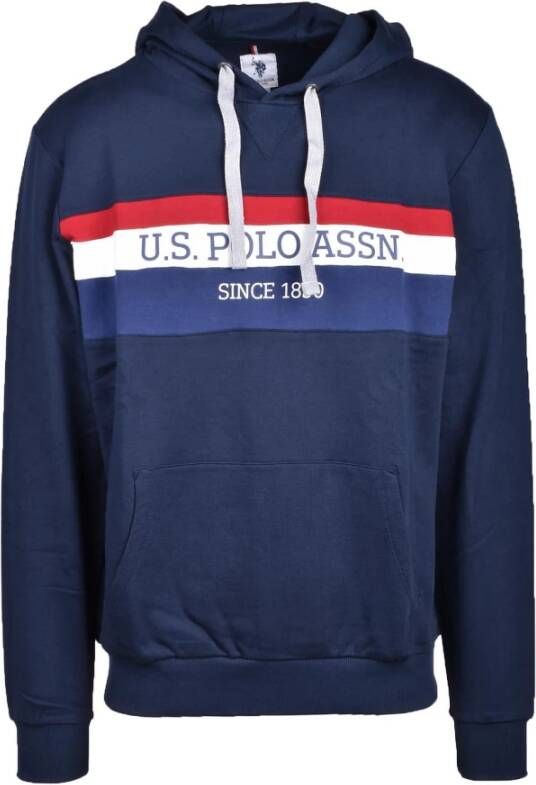 U.s. Polo Assn. Blauwe Sweatshirt voor Mannen Blauw Heren