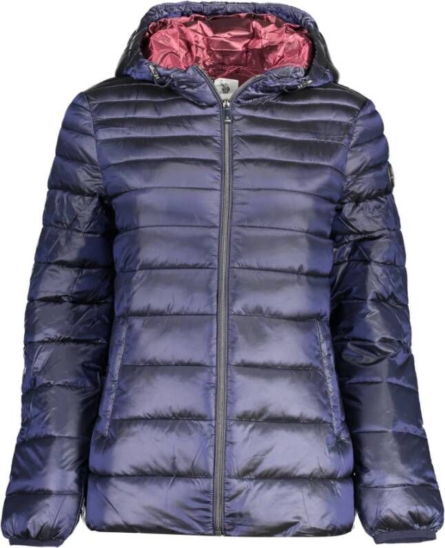 U.s. Polo Assn. Stijlvolle Blauwe Hoodie met Logodetail Blue Dames