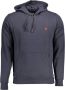 U.s. Polo Assn. Blauwe hoodie met centrale zak en borduurwerk Blue Heren - Thumbnail 1