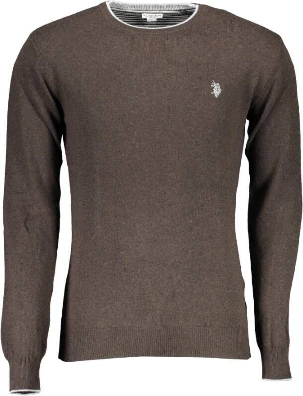 U.s. Polo Assn. Brown Sweater Bruin Heren