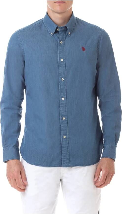 U.s. Polo Assn. Denim Overhemden van U.s. Polo Blauw Heren