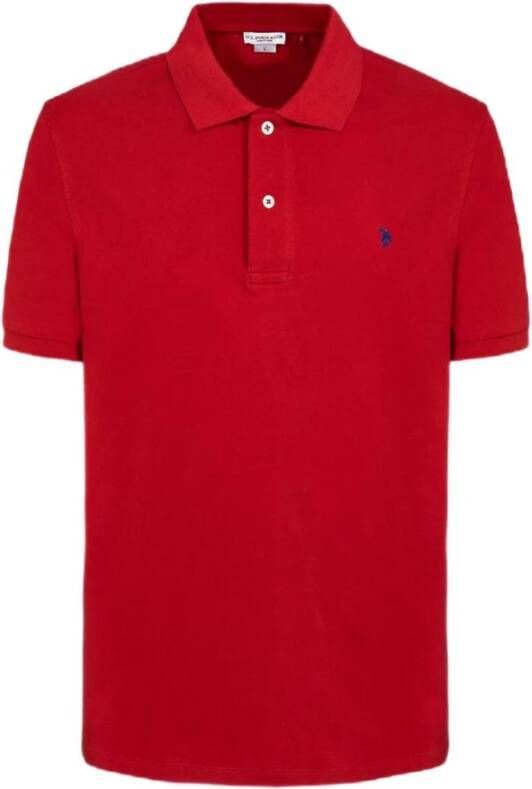 U.s. Polo Assn. Heren Polo Shirt Rood Regular Fit Red Heren