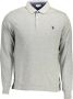 U.s. Polo Assn. Grijs langmouw poloshirt met elleboogpatches Gray Heren - Thumbnail 1