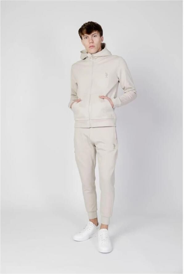 U.s. Polo Assn. Hoodie Mannen Herfst Winter Collectie Beige Heren - Foto 2