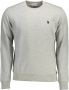 U.s. Polo Assn. Grijze Katoenen Trui met Lange Mouwen en Geborduurd Logo Gray Heren - Thumbnail 1