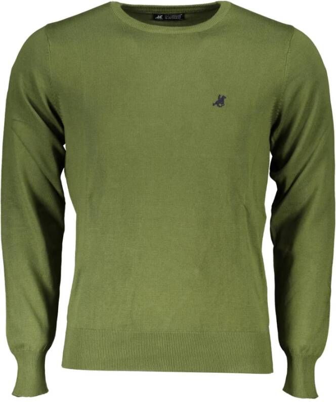 U.s. Polo Assn. Iconische Ronde Hals Trui voor Mannen Green Heren