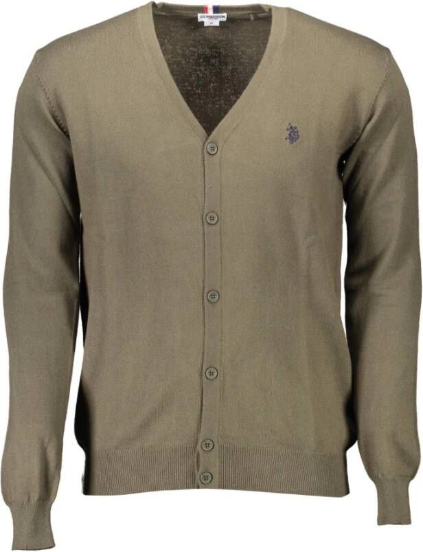 U.s. Polo Assn. Green Cotton Sweater Groen Heren