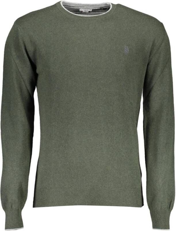 U.s. Polo Assn. Luxe Groene Slimme Sweater met Logo Green Heren